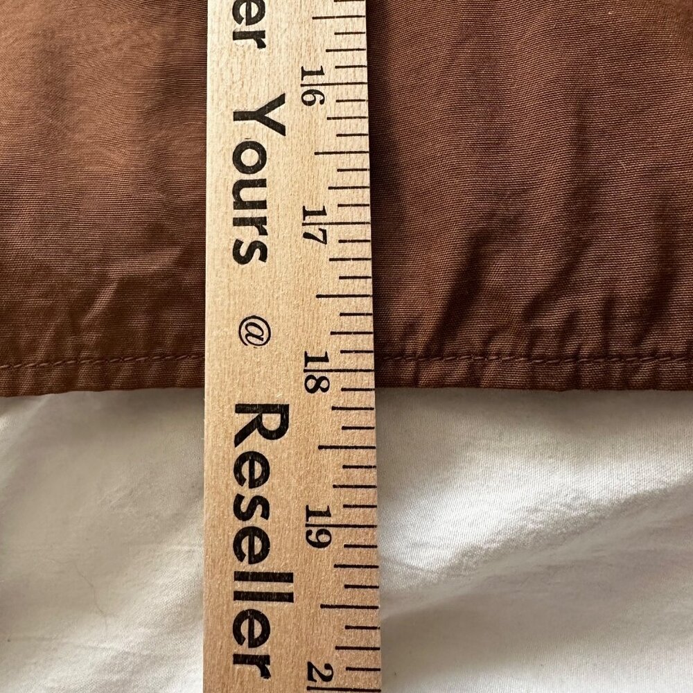 Banana Republic Women's Long Sleeve Cinnamon Spice Cropped Wrap Top Side Zip Sm - Picture 13 of 14